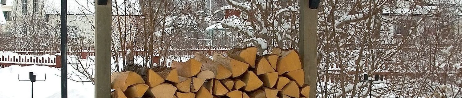 Smart förråd för ved